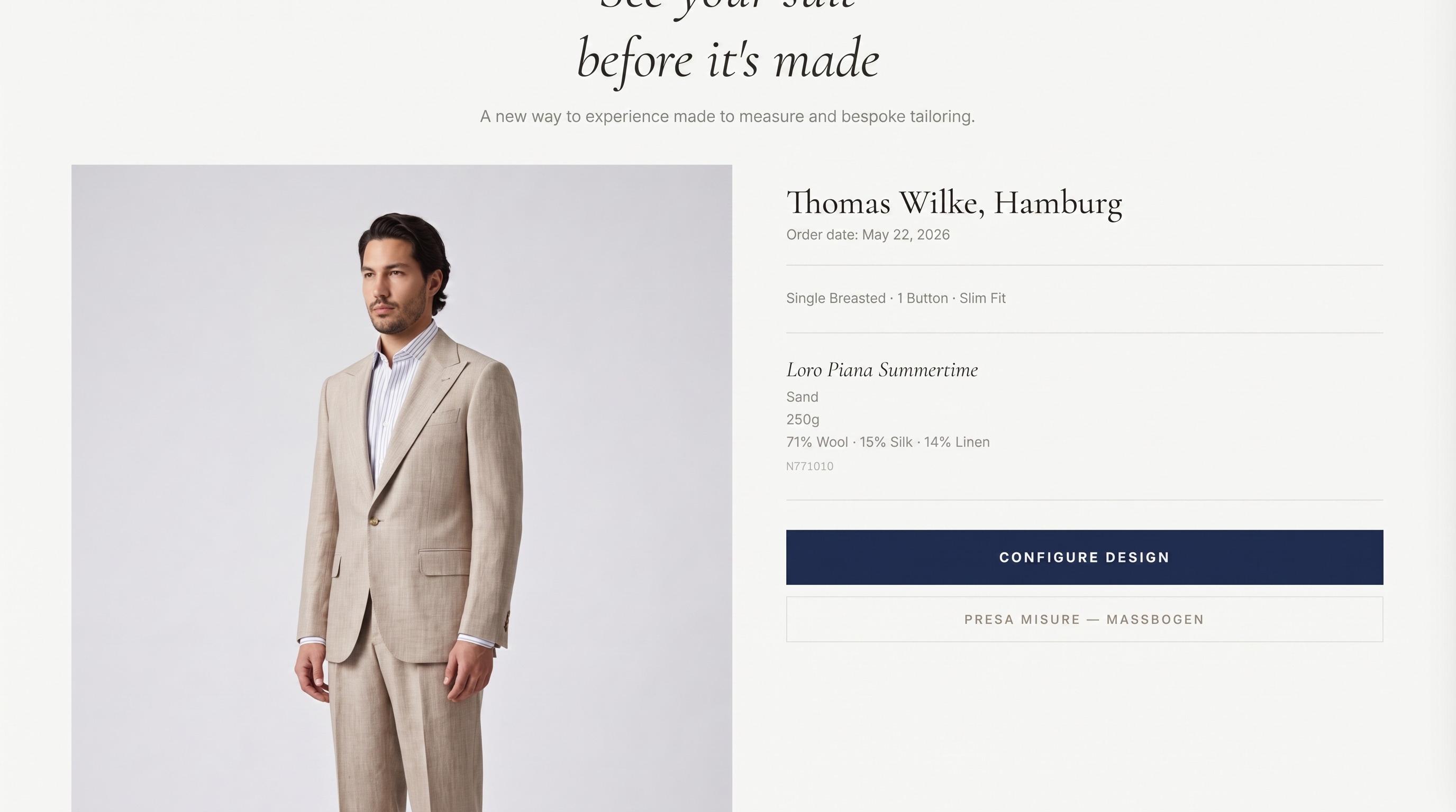 Misoora – Made to Measure App